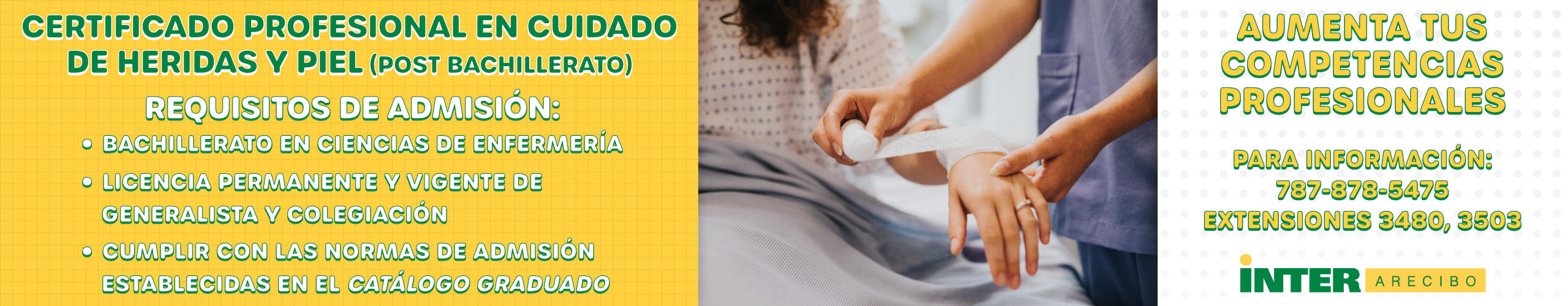 Banner Certificado Heridas y Piel