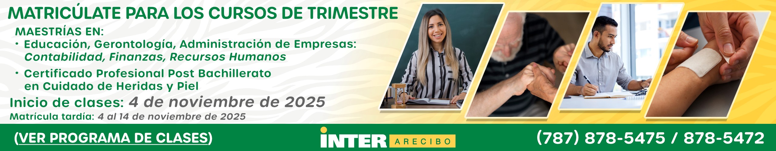 Banner matrícula trimestre