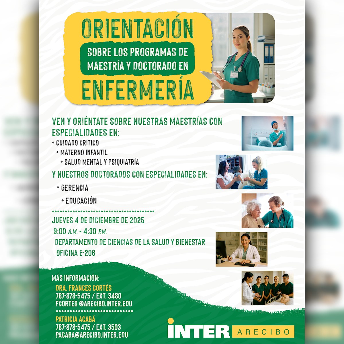 Orientación sobre programas de enfermería