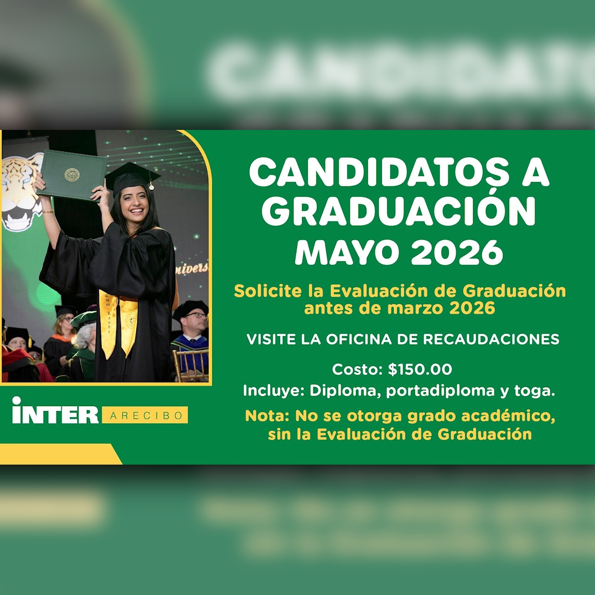 Información para candidatos a graduación
