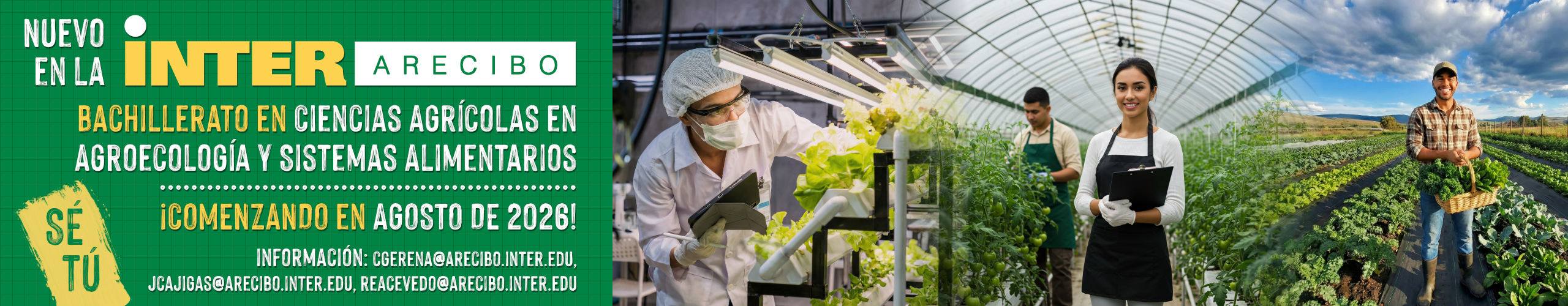 Nuevo Bachillerato en Ciencias Agrícolas