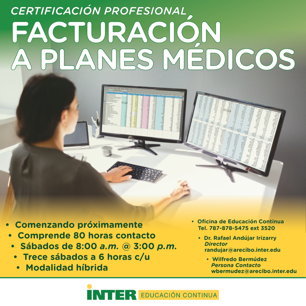 Certificación Facturación Planes Médicos